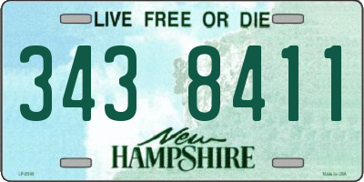 NH license plate 3438411