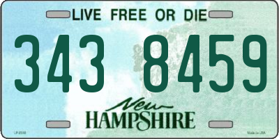 NH license plate 3438459