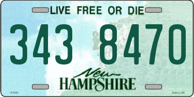 NH license plate 3438470
