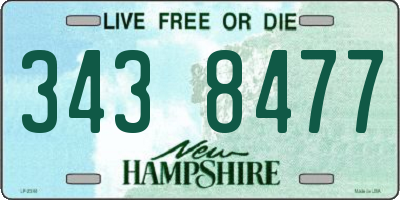 NH license plate 3438477
