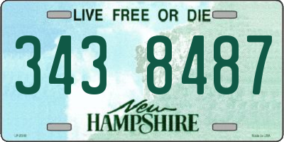 NH license plate 3438487