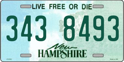 NH license plate 3438493