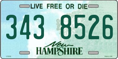 NH license plate 3438526