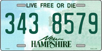 NH license plate 3438579