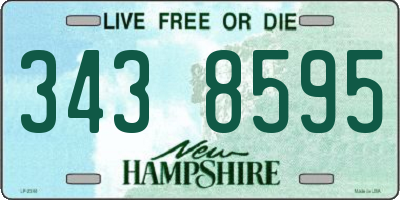 NH license plate 3438595