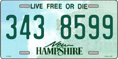 NH license plate 3438599