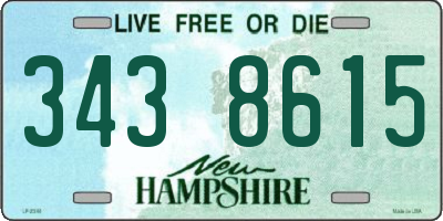 NH license plate 3438615
