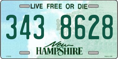 NH license plate 3438628
