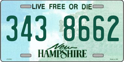 NH license plate 3438662