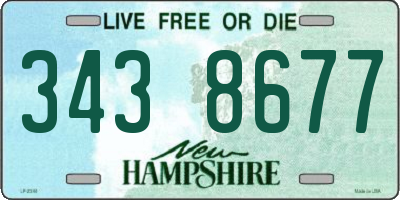 NH license plate 3438677