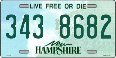 NH license plate 3438682