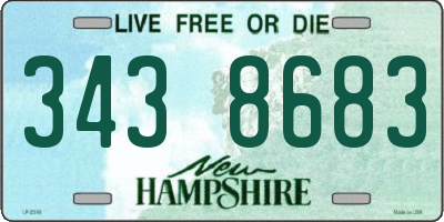 NH license plate 3438683