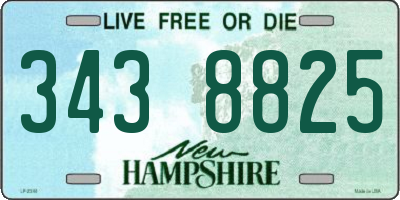 NH license plate 3438825