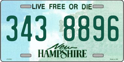 NH license plate 3438896