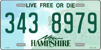 NH license plate 3438979