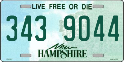 NH license plate 3439044