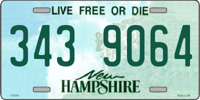 NH license plate 3439064