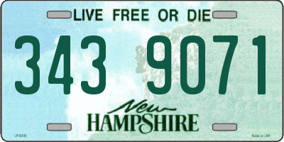 NH license plate 3439071