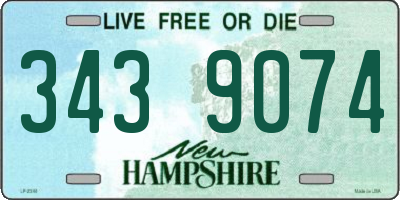NH license plate 3439074