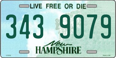 NH license plate 3439079