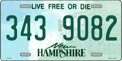 NH license plate 3439082