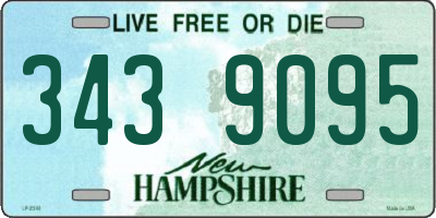 NH license plate 3439095