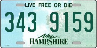 NH license plate 3439159