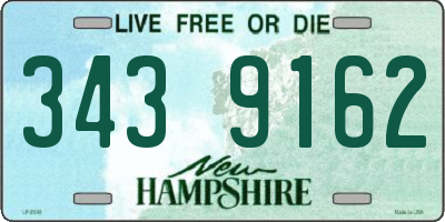 NH license plate 3439162