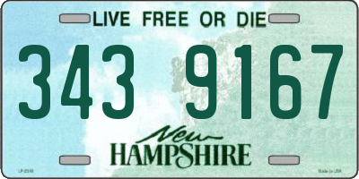 NH license plate 3439167