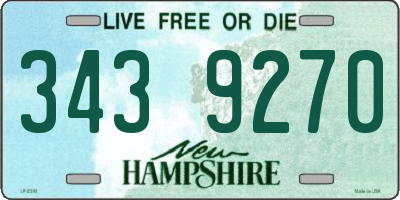 NH license plate 3439270