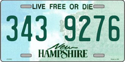 NH license plate 3439276