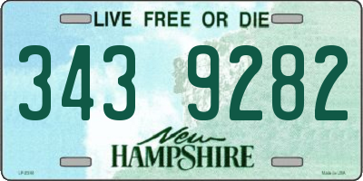 NH license plate 3439282