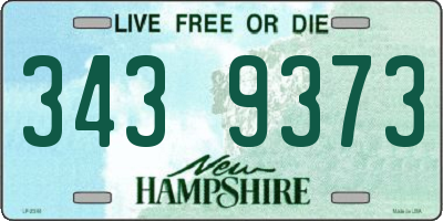 NH license plate 3439373