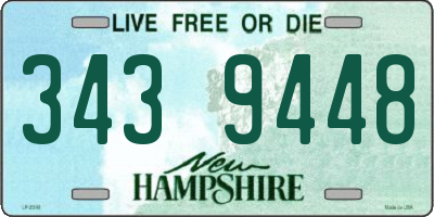 NH license plate 3439448