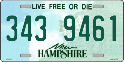 NH license plate 3439461