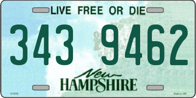 NH license plate 3439462