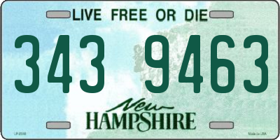 NH license plate 3439463