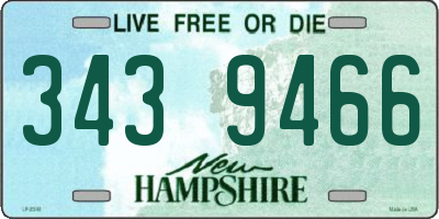 NH license plate 3439466