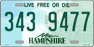 NH license plate 3439477