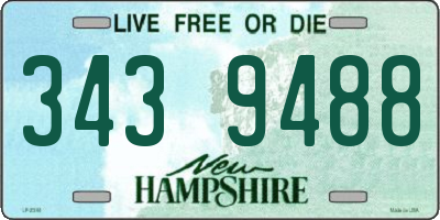 NH license plate 3439488