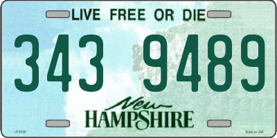 NH license plate 3439489