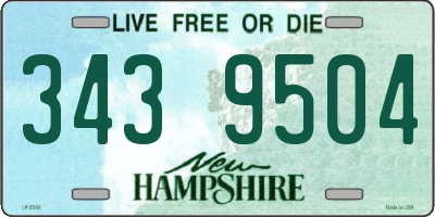 NH license plate 3439504