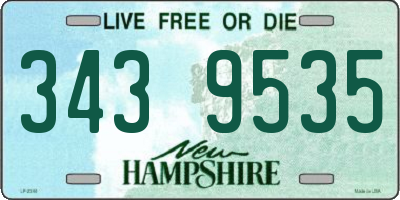 NH license plate 3439535