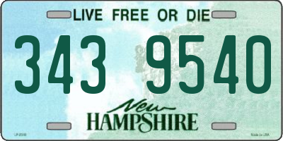 NH license plate 3439540