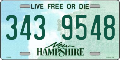 NH license plate 3439548