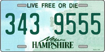 NH license plate 3439555