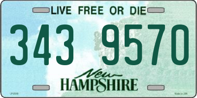 NH license plate 3439570