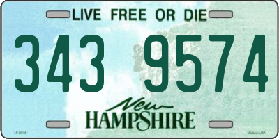 NH license plate 3439574