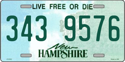 NH license plate 3439576