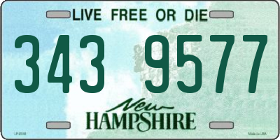 NH license plate 3439577